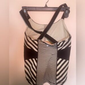 Lululemon athletica Black & White Striped Top